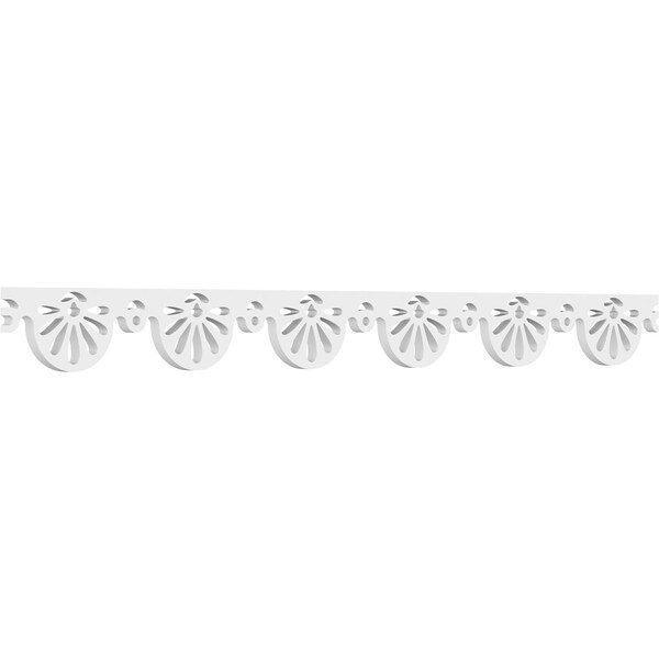 Ekena Millwork Caledonia Architectural Grade PVC Running Trim, 4"H x 5/8"P x 48"L RUNP04X0625X48CAL - main